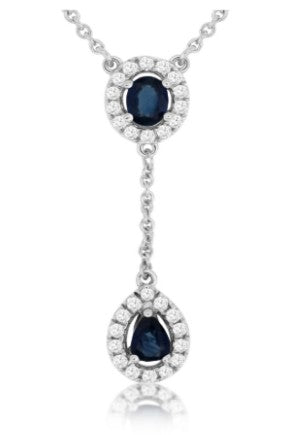 Precious Metal Gemstone Necklace