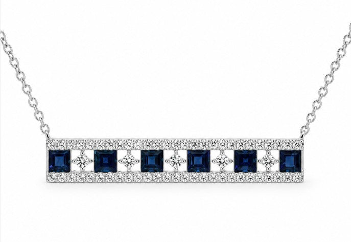 Precious Metal Gemstone Necklace