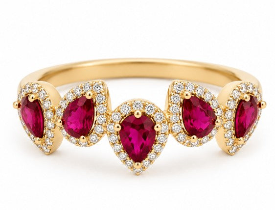 Precious Metal Gemstone Rings Under $4999