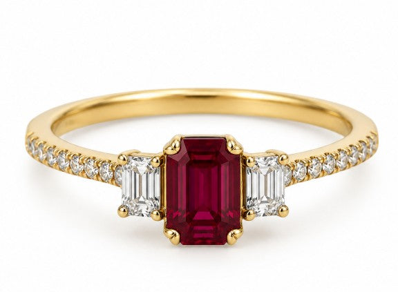 Precious Metal Gemstone Rings Under $4999