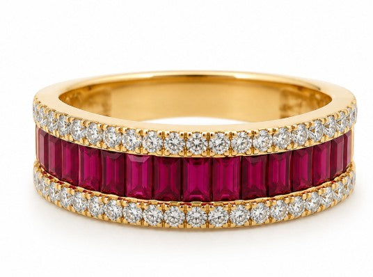 Precious Metal Gemstone Rings Under $4999