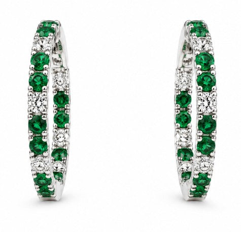 Precious Metal Gemstone Earring