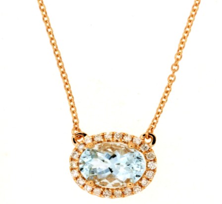 Precious Metal Gemstone Necklace