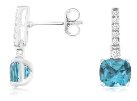 Precious Metal Gemstone Earring