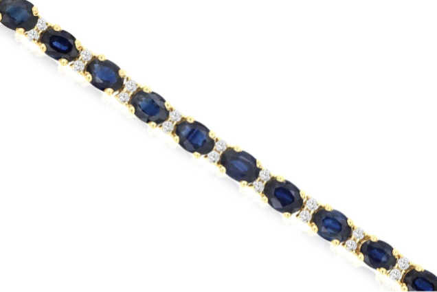 Precious Metal Gemstone Bracelet