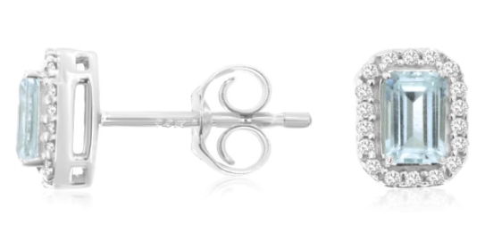 Precious Metal Gemstone Earring