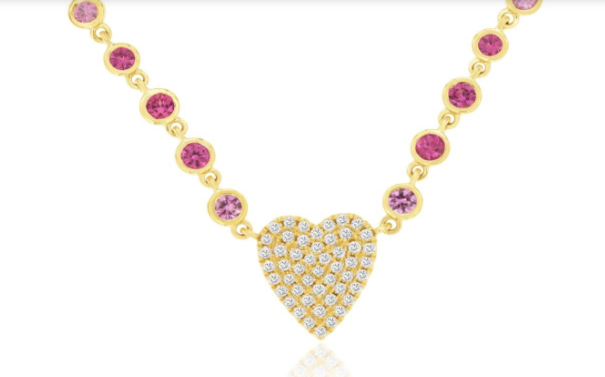 Precious Metal Gemstone Necklace
