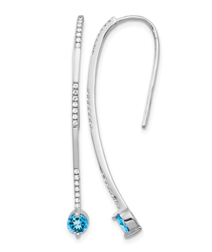 Precious Metal Gemstone Earring