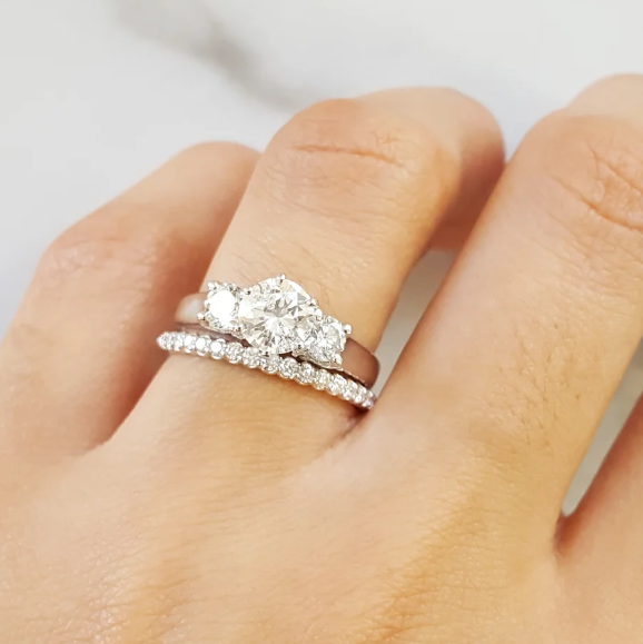 14K White Gold 1/4 Carat Classic Diamond Wedding Band