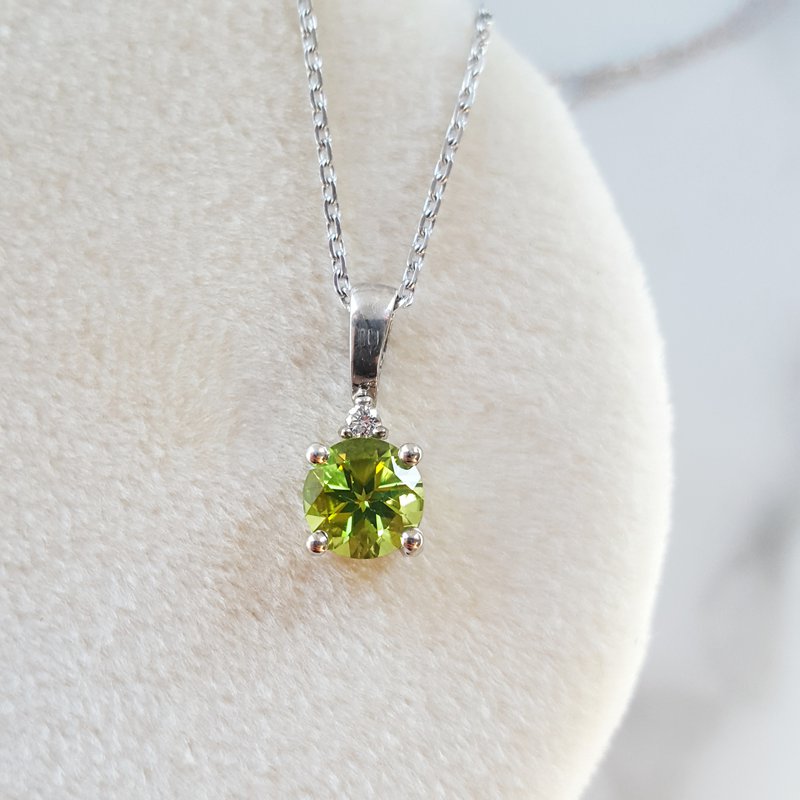 Sterling Silver Solitaire Birthstone Pendant