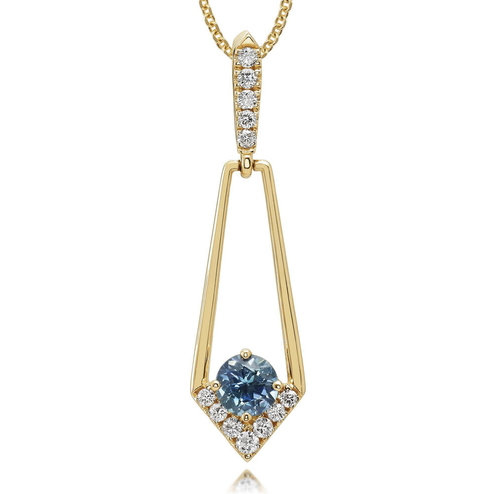 Precious Metal Gemstone Pendant