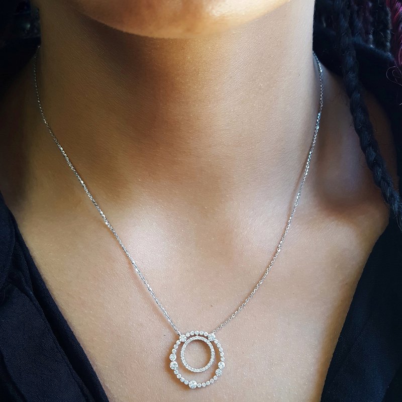 Sami Fine Jewelry Diamond Spirograph Pendant