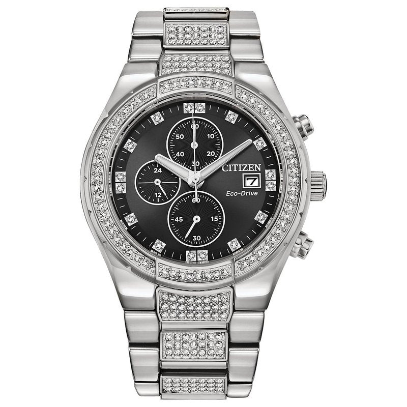 Citizen Eco-Drive Dress/Classic Eco Crystal Eco Mens Stainless Steel CA0750-53E