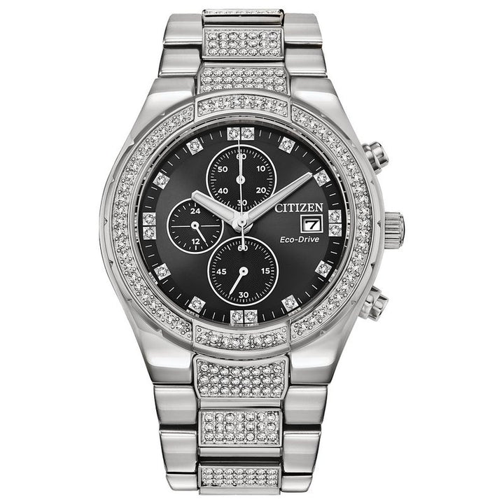 Citizen Eco-Drive Dress/Classic Eco Crystal Eco Mens Stainless Steel CA0750-53E