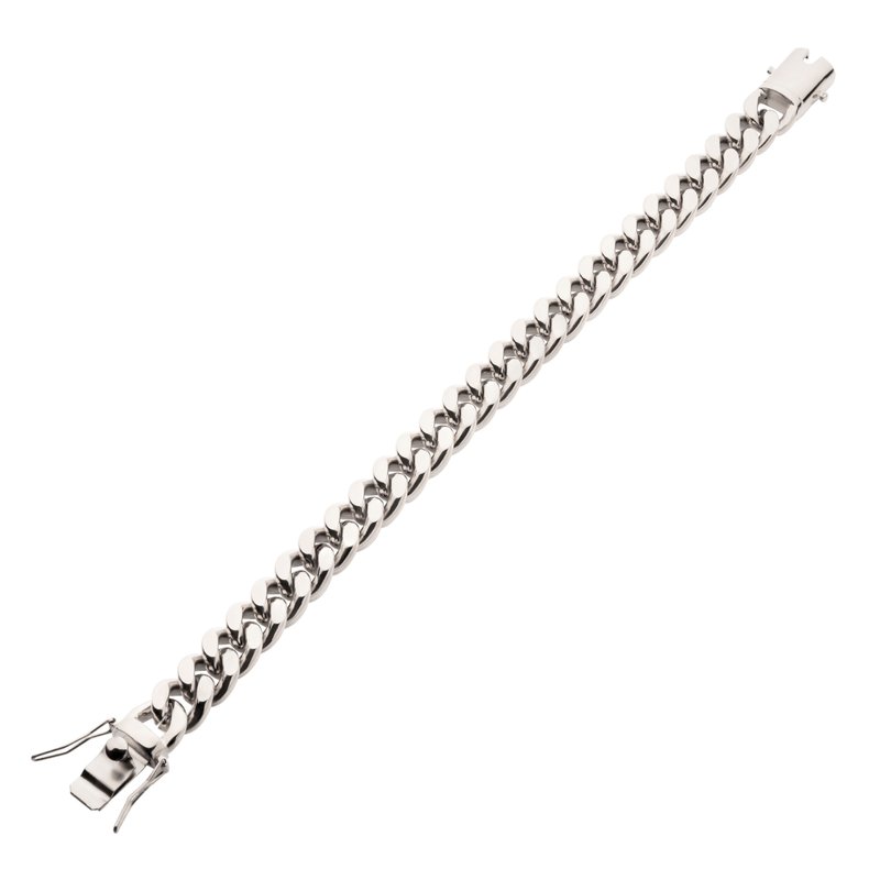 INOX Jewelry 10mm Steel Miami Cuban Chain Bracelet