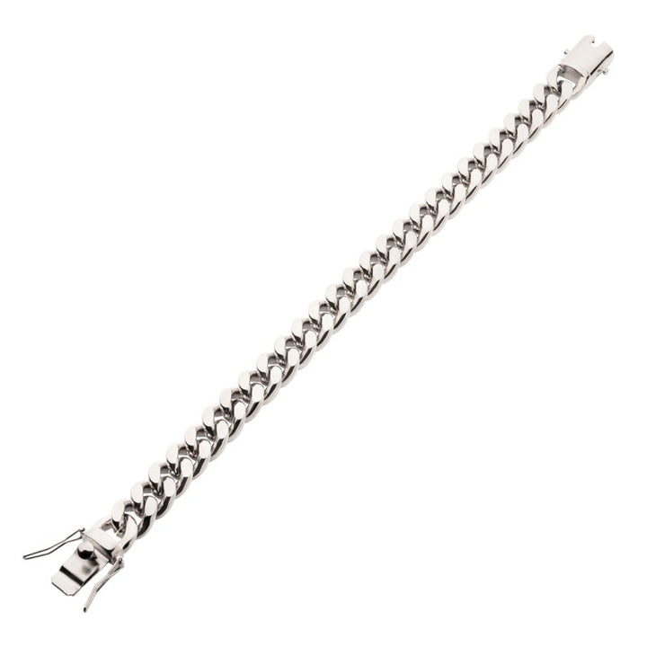 INOX Jewelry 10mm Steel Miami Cuban Chain Bracelet