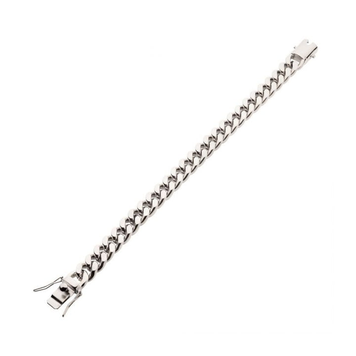 INOX Jewelry 10mm Steel Miami Cuban Chain Bracelet