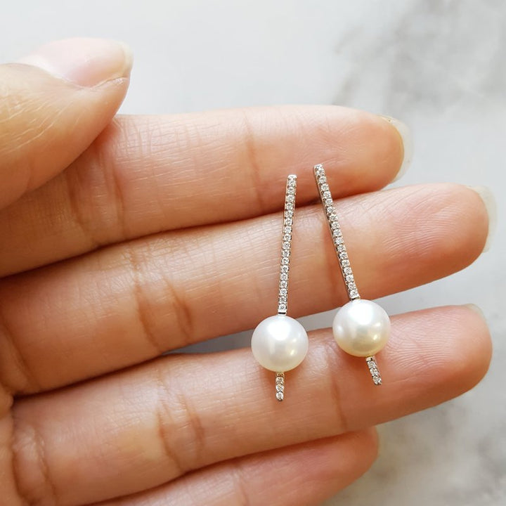 Sami Fine Jewelry Pearl Drop Earrings 230714