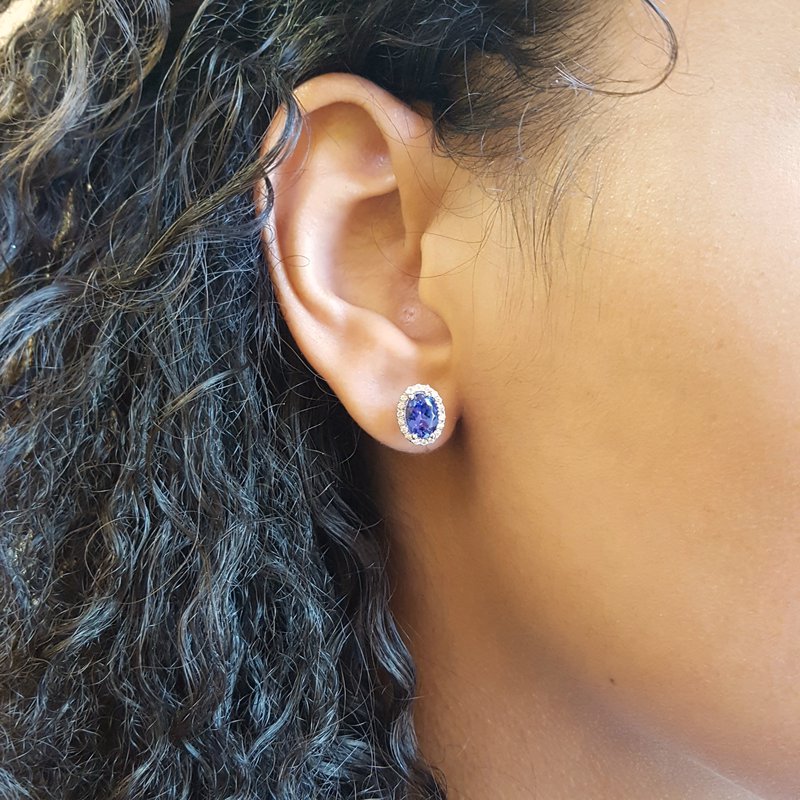 Sami Fine Jewelry Tanzanite Stud Earrings