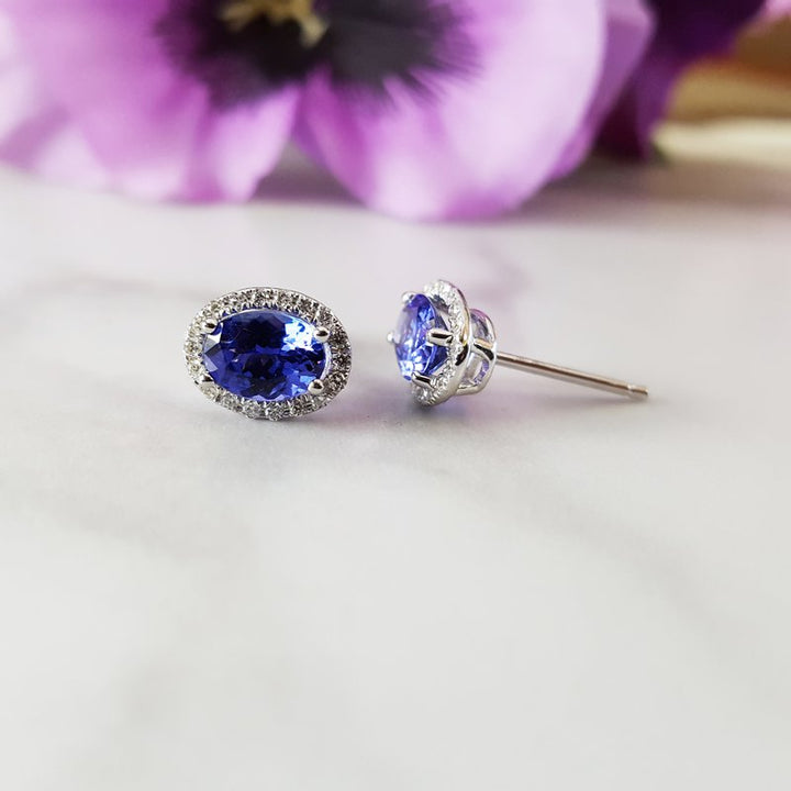 Sami Fine Jewelry Tanzanite Stud Earrings