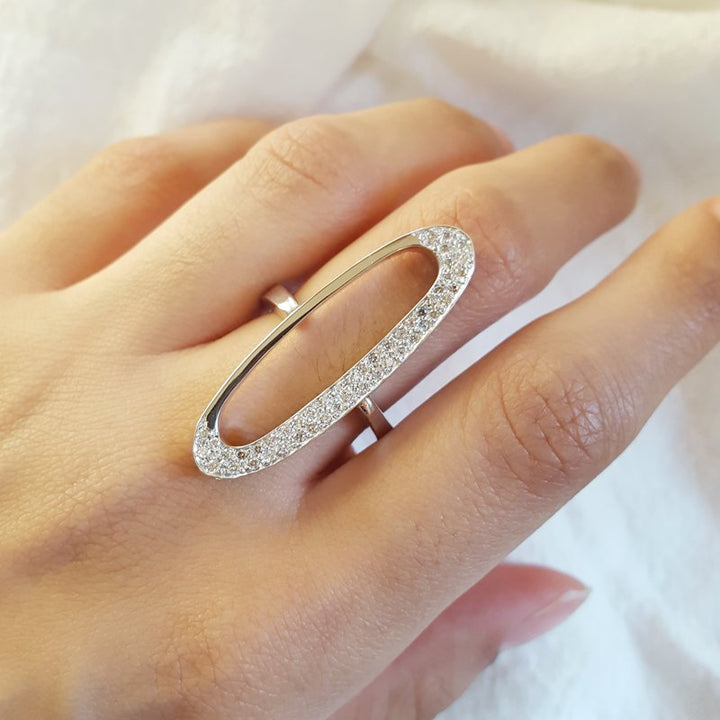 Luxury by Rene Hernandez Oval Open Ring