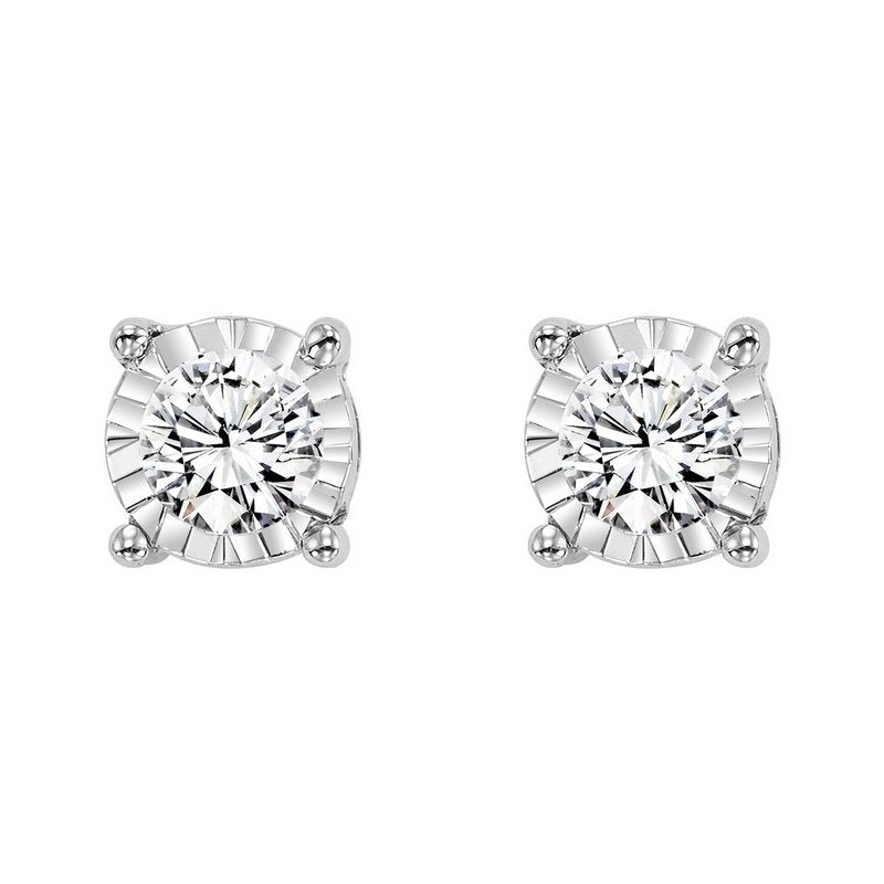 Gems One Solitaire Burst Diamond Studs