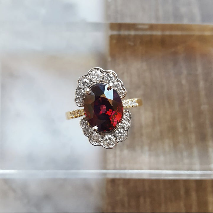 Luxury by Rene Hernandez Vintage Garnet Ring