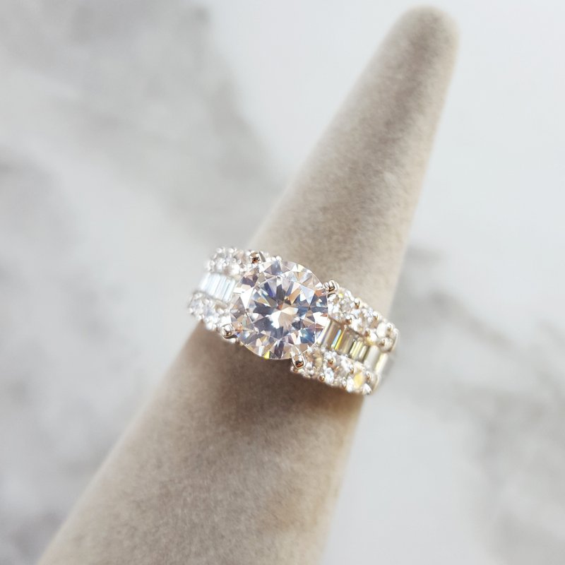 Sami Fine Jewelry Modern Baguette Cut Engangement Ring 392879
