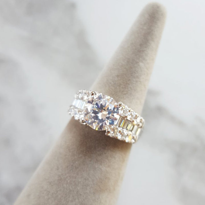 Sami Fine Jewelry Modern Baguette Cut Engangement Ring 392879