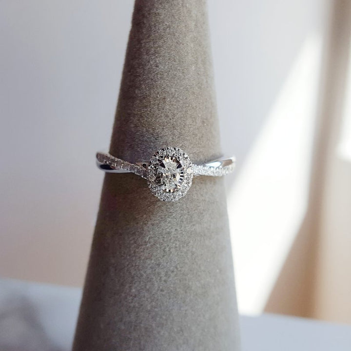 Sami Fine Jewelry Modern Diamond Halo Ring
