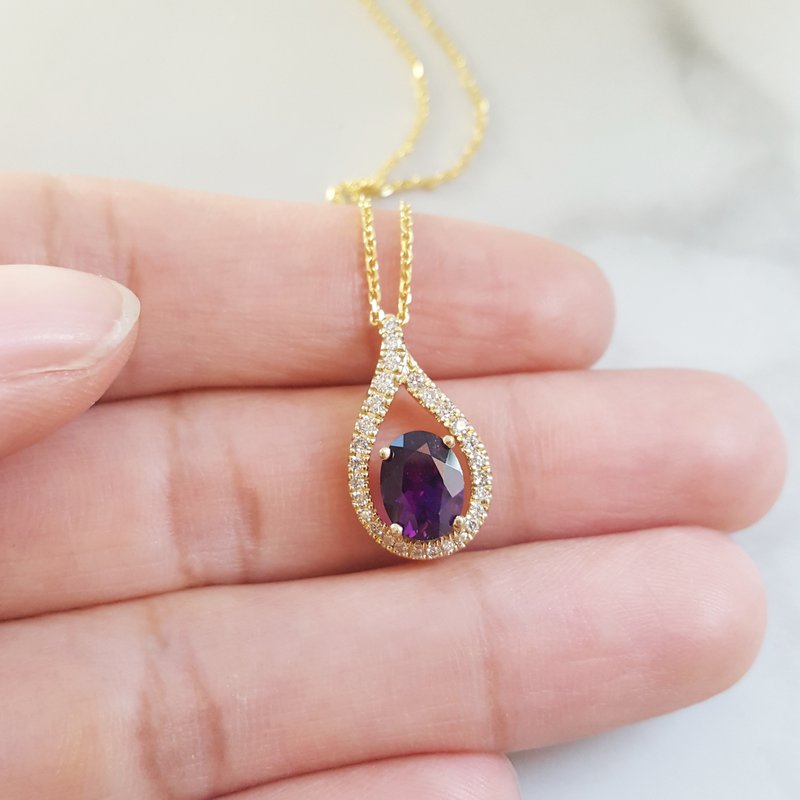  Arizona Amethyst Gold Jewelry Amethyst Loop Design Pendant 363431