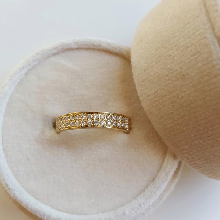 Sami Fine Jewelry 2 Row Pavé Diamond Band