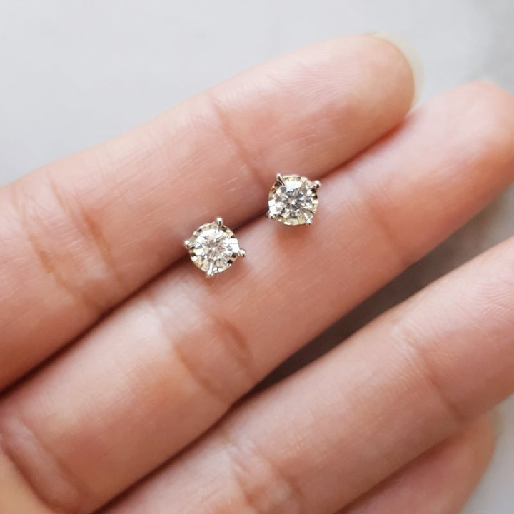 Gems One Solitaire Burst Diamond Studs
