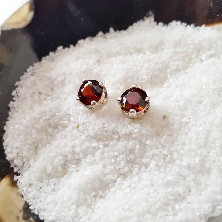 American Gem Collection™ Idaho Garnet Studs 250367