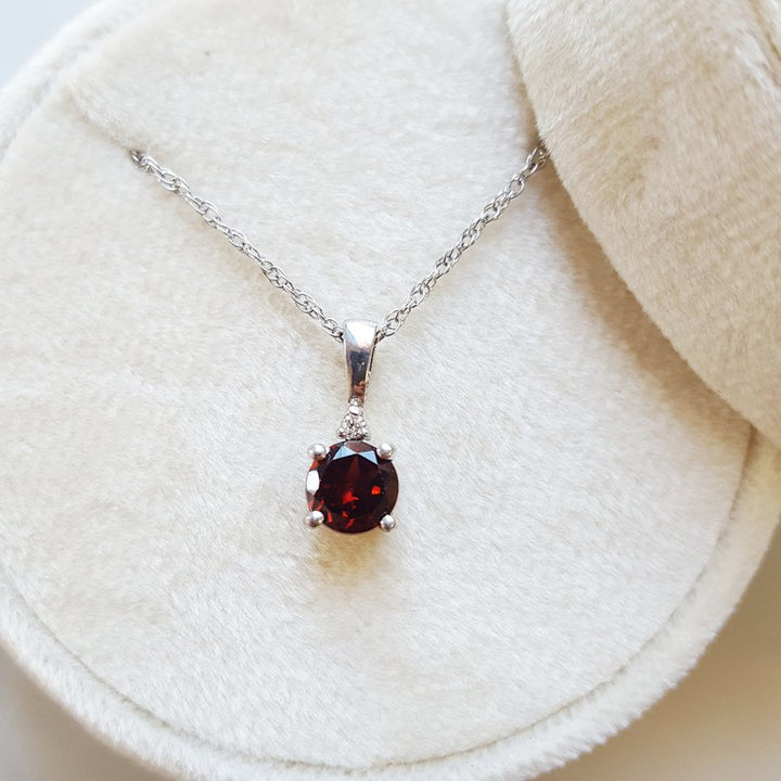 Sami Fine Jewelry January Garnet Pendant