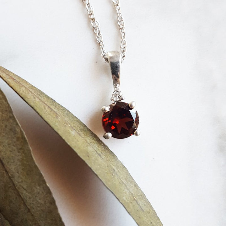 Sami Fine Jewelry January Garnet Pendant