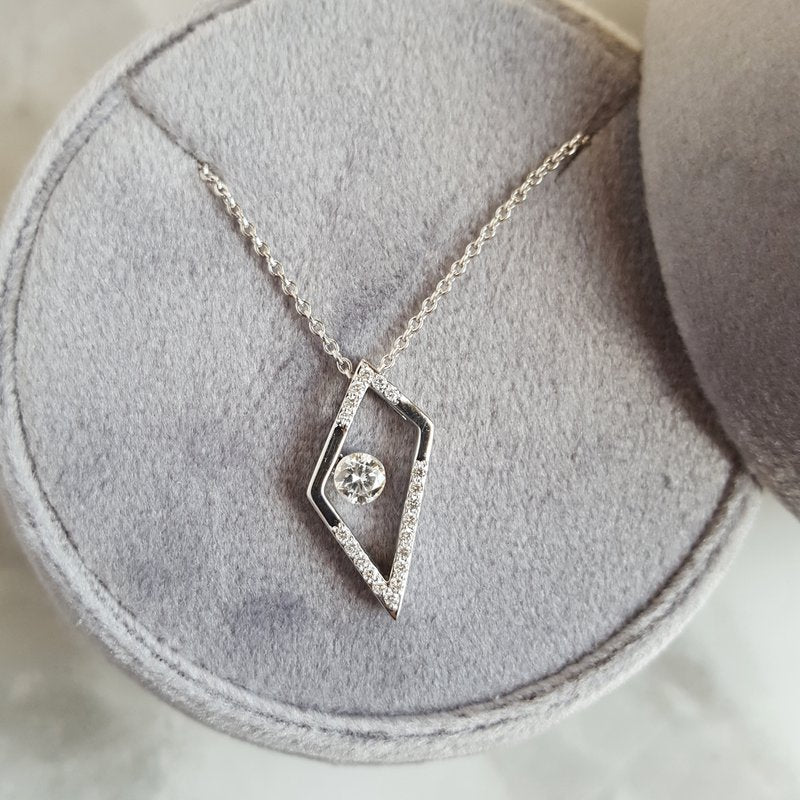 Sami Fine Jewelry Angular Diamond Necklace