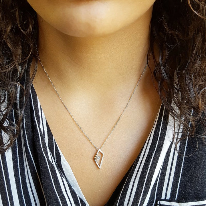 Sami Fine Jewelry Angular Diamond Necklace