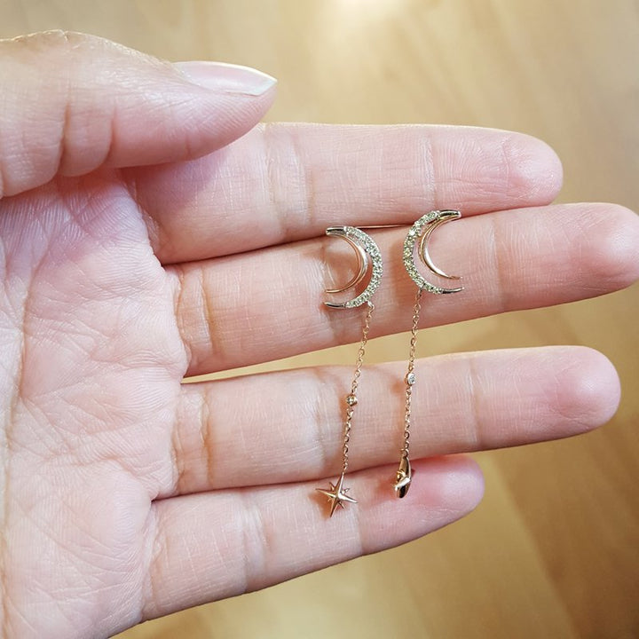 Star and Moon Dangles