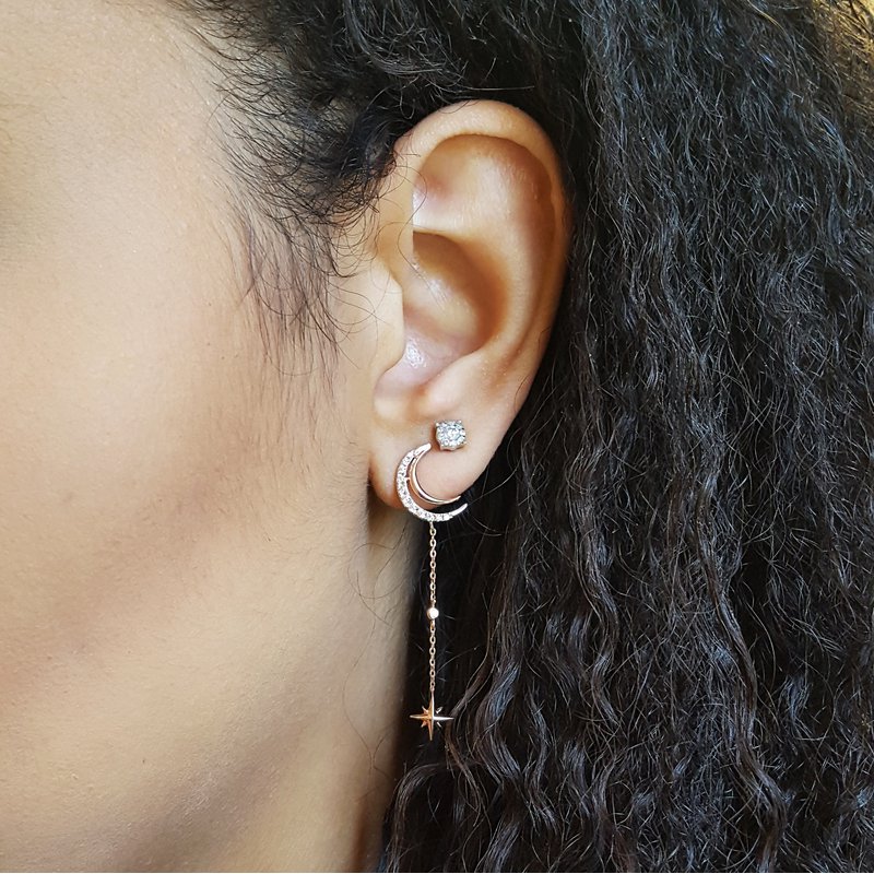 Star and Moon Dangles