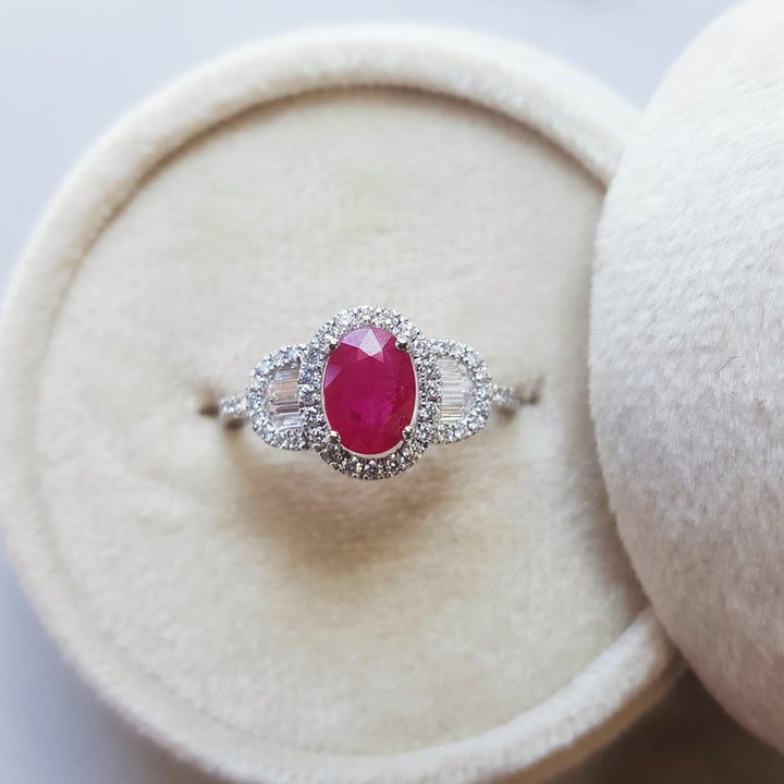 Sami Fine Jewelry Accented Ruby Ring