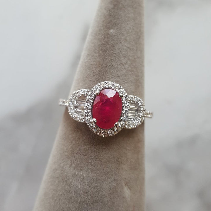 Sami Fine Jewelry Accented Ruby Ring