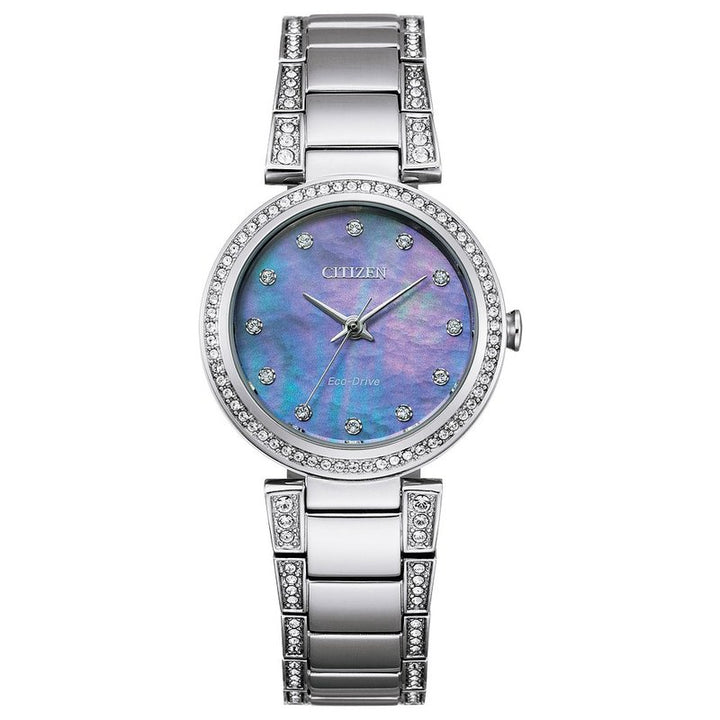 Citizen Eco-Drive Dress/Classic Eco Crystal Eco Ladies Stainless Steel EM0840-59N