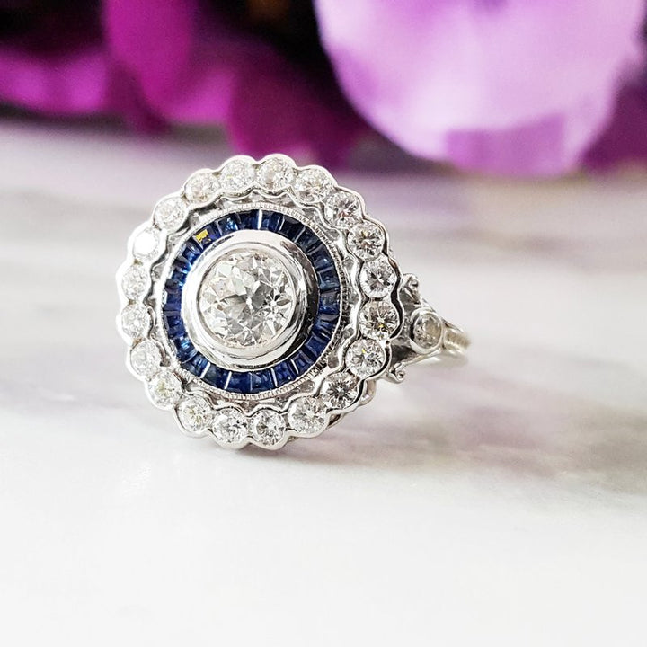 Sami Fine Jewelry Vintage Sapphire Ring 020730