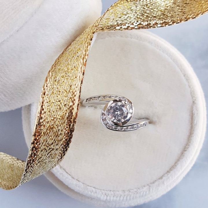 Sami Fine Jewelry Swirl Engagement Ring 392732