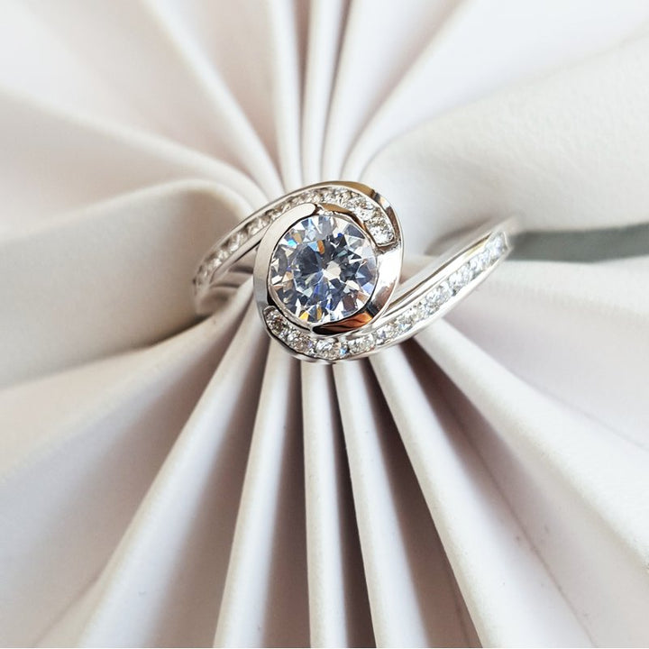 Sami Fine Jewelry Swirl Engagement Ring