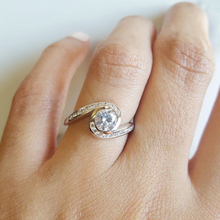 Sami Fine Jewelry Swirl Engagement Ring