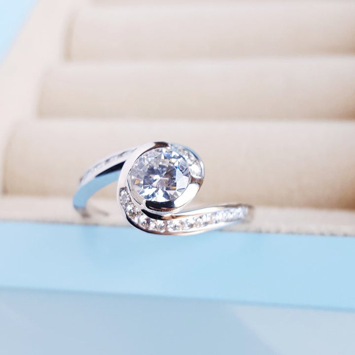 Sami Fine Jewelry Swirl Engagement Ring