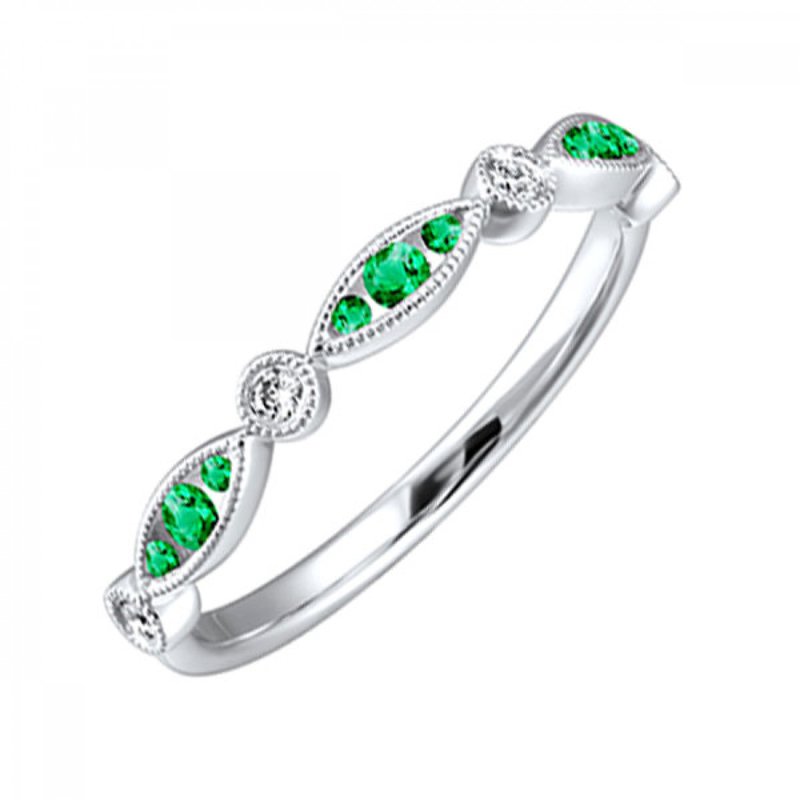 Gems One Emerald Stacking Ring RG84291