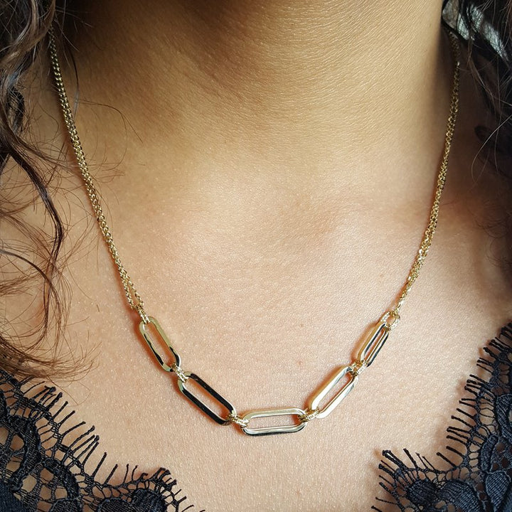 Gems One Gold Link Necklace